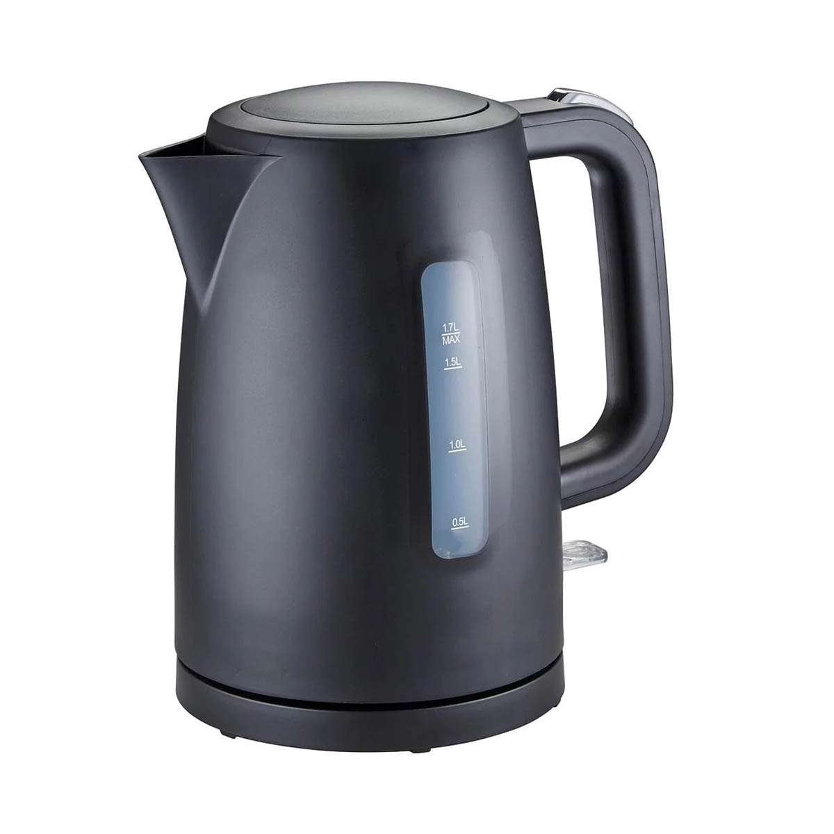 Nutmeg Kettle Black 1.7L Electric 3000W Rapid Boil Removable Filter Classic - Image 1