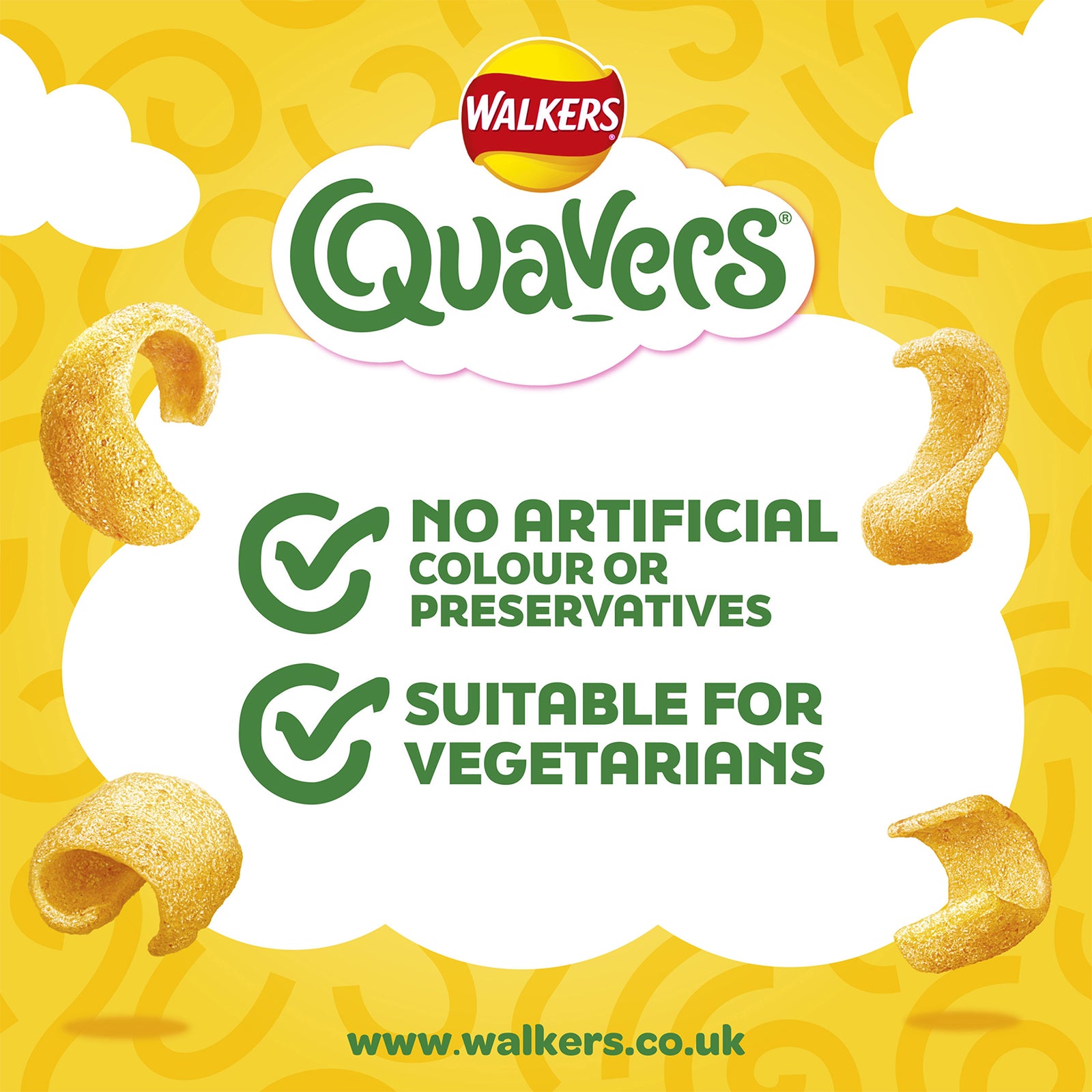 Walkers Quavers Crisps Cheese Flavour Multipack Snacks 15 x 12 Bags - Image 4
