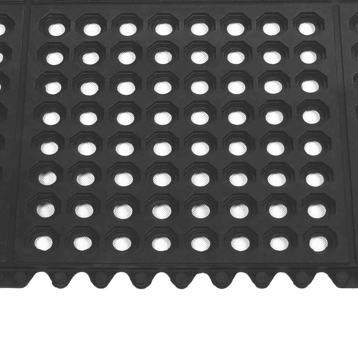 Floor Rubber Mats Heavy Duty No Slip Kitchen Bar Flooring 914x914mm Pack of 4 - Image 5