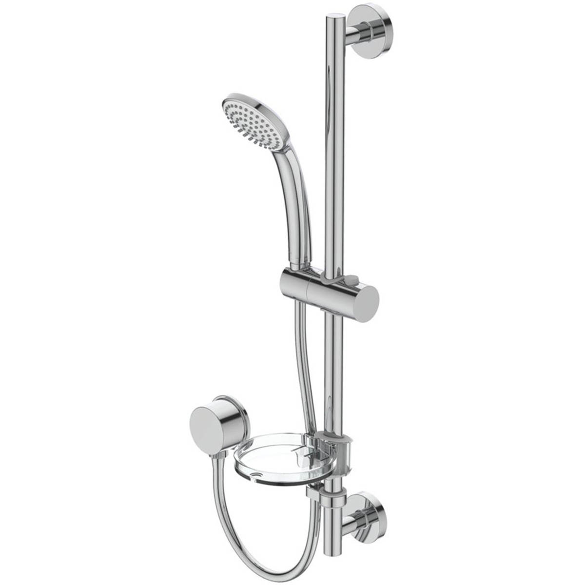 Ideal Standard Shower Kit Single Spray Pattern Brass Chrome Round Contemporary - Image 1