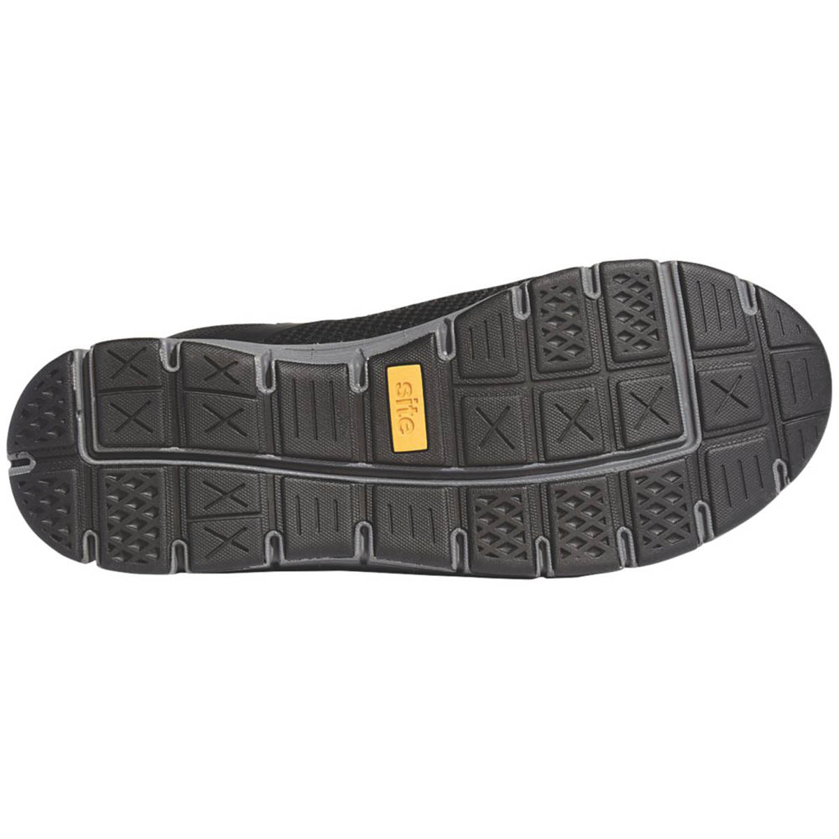 Safety Trainers Mens Black Wide Fit Synthetic Steel Toe Reinforced Heel Size 7 - Image 2