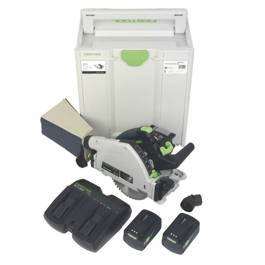Festool Plunge Saw Cordless TSC55 Batteries 2x5.0Ah Cordless 5.0 Kebi-Plus/XL - Image 1