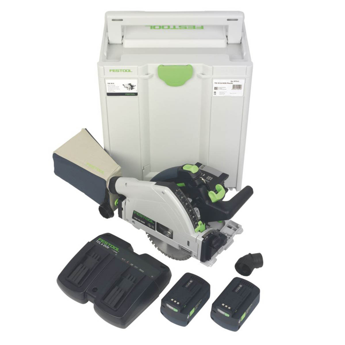 Festool Plunge Saw Cordless TSC55 Batteries 2x5.0Ah Cordless 5.0 Kebi-Plus/XL - Image 1