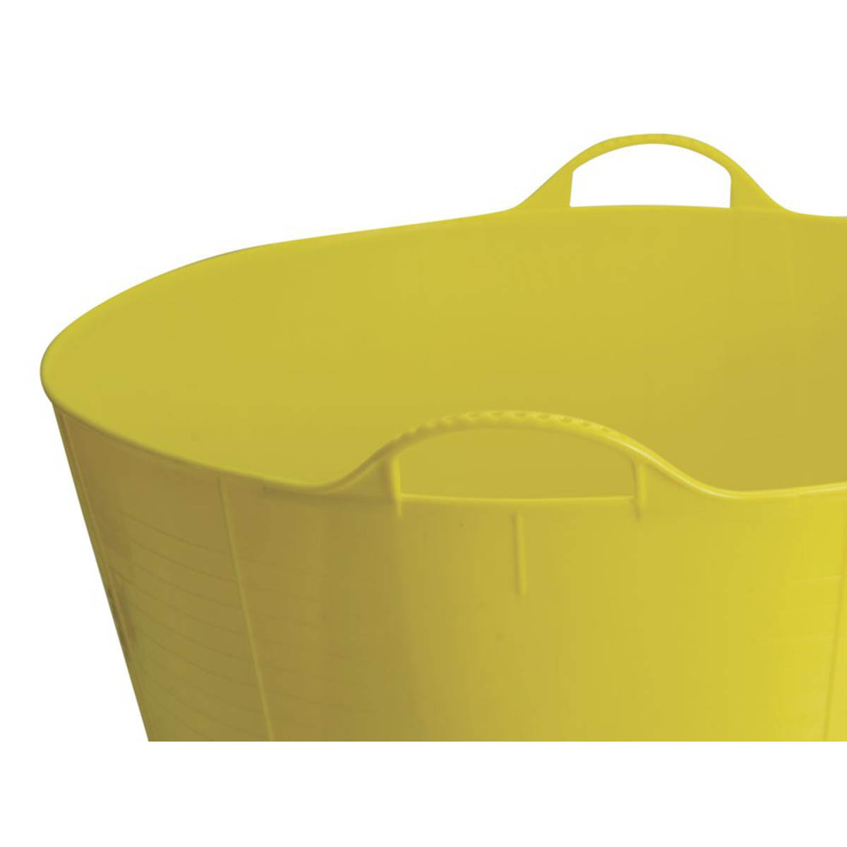 Red Gorilla Tub Bucket Polyethylene Yellow Hardwearing Flexible With Handles 75L - Image 3