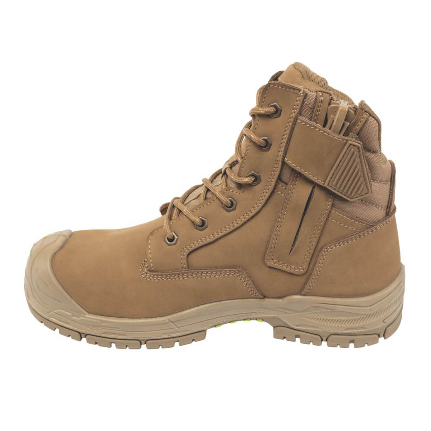 Apache Safety Boots Mens Wide Fit Brown Leather Work Shoes Composite Toe Size 10 - Image 6