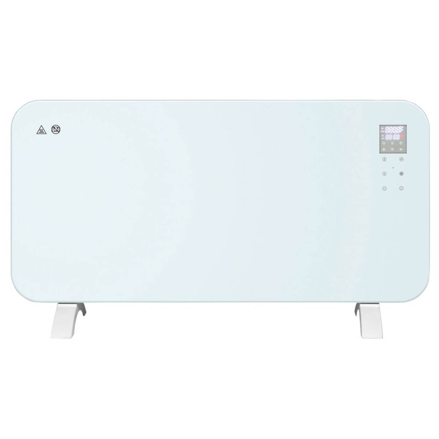 Electric Glass Panel Heater Smart Wi-Fi White Timer Portable Thermostat 2kW - Image 1