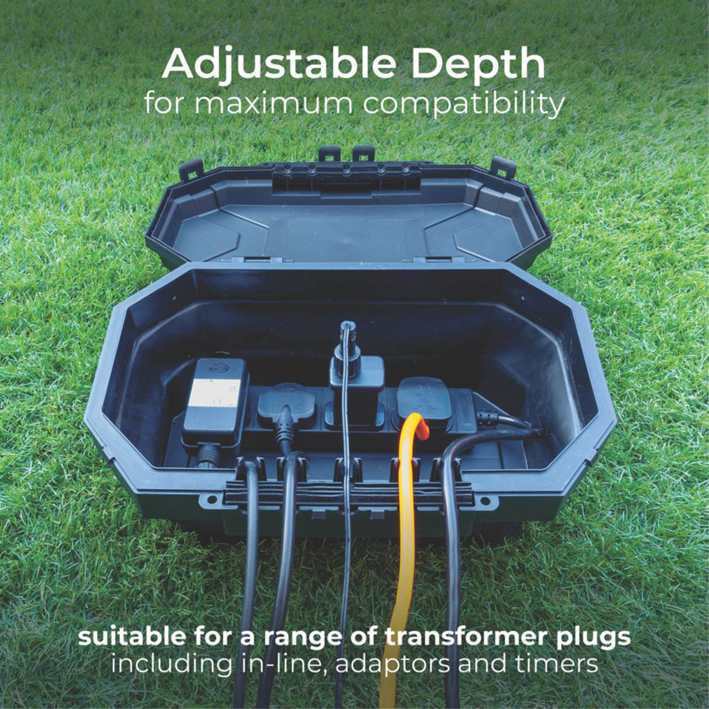 Masterplug Outdoor Enclosure Weatherproof Cable Box IP54 Compact Lockable - Image 6