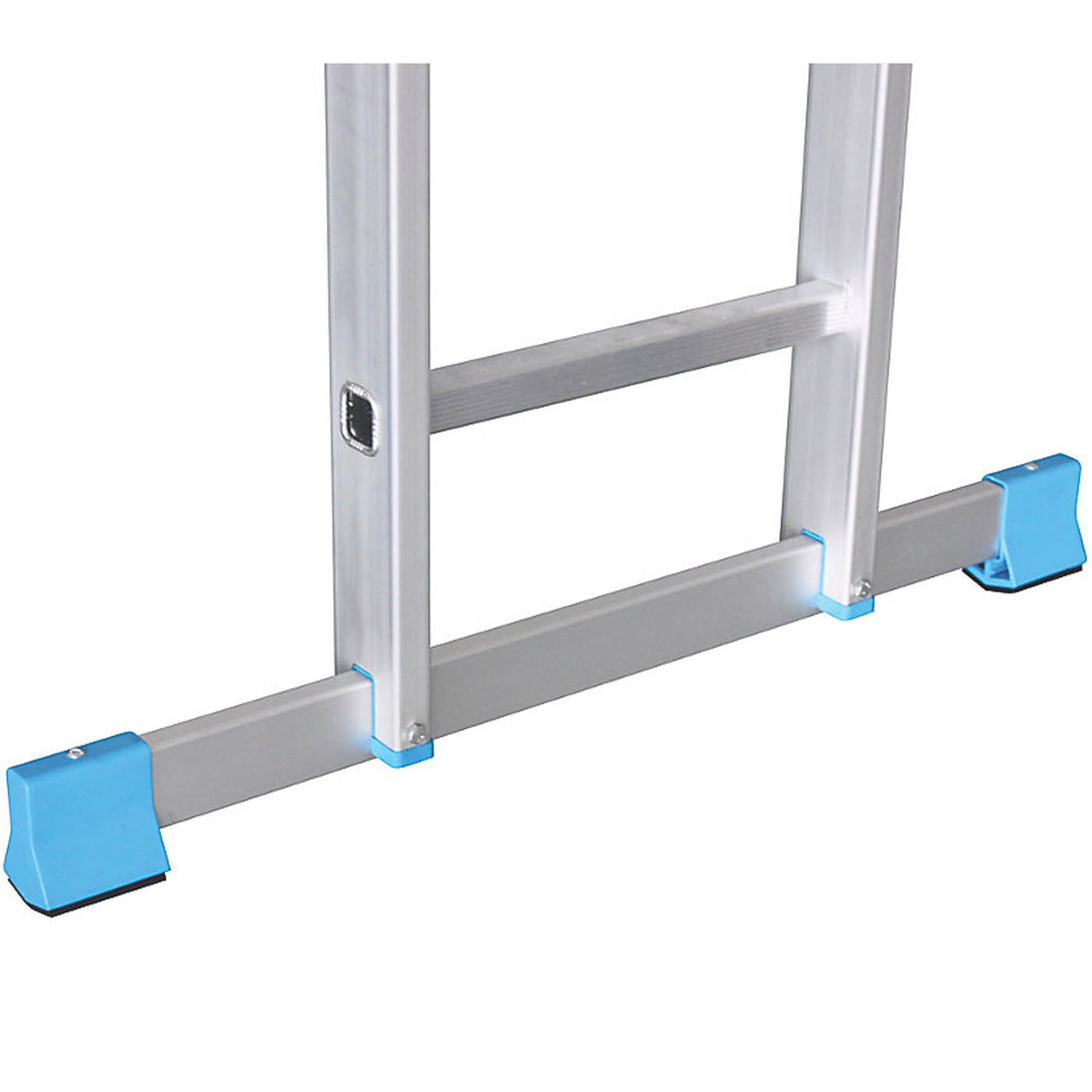 Mac Allister Folding Ladder Aluminium Stepladder Non-Slip Multi Position 3.17m - Image 4