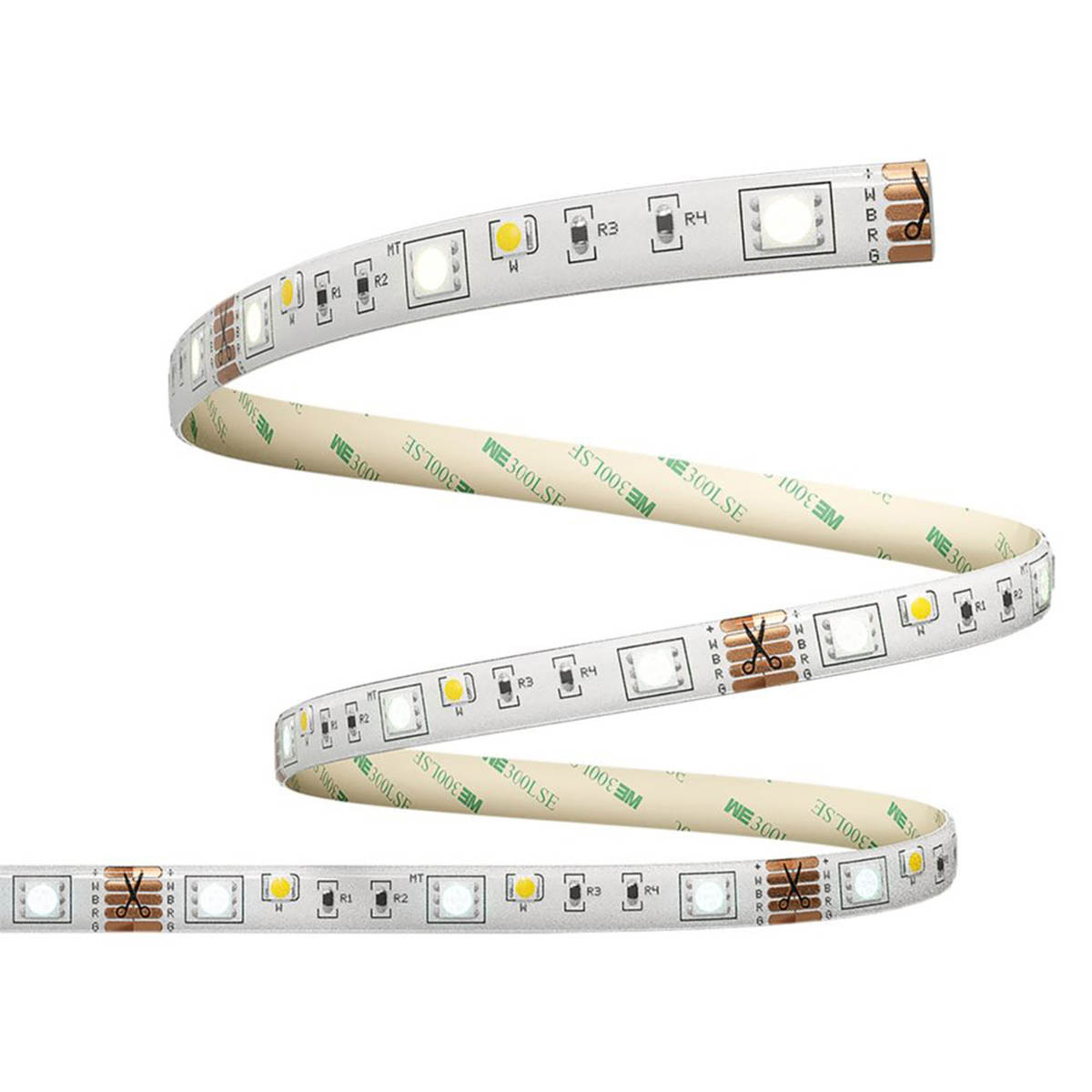 Calex LED Strip Light RGB+CCT Smart Indoor Dimmable Self-Adhesive 24W 1200lm 5m - Image 2