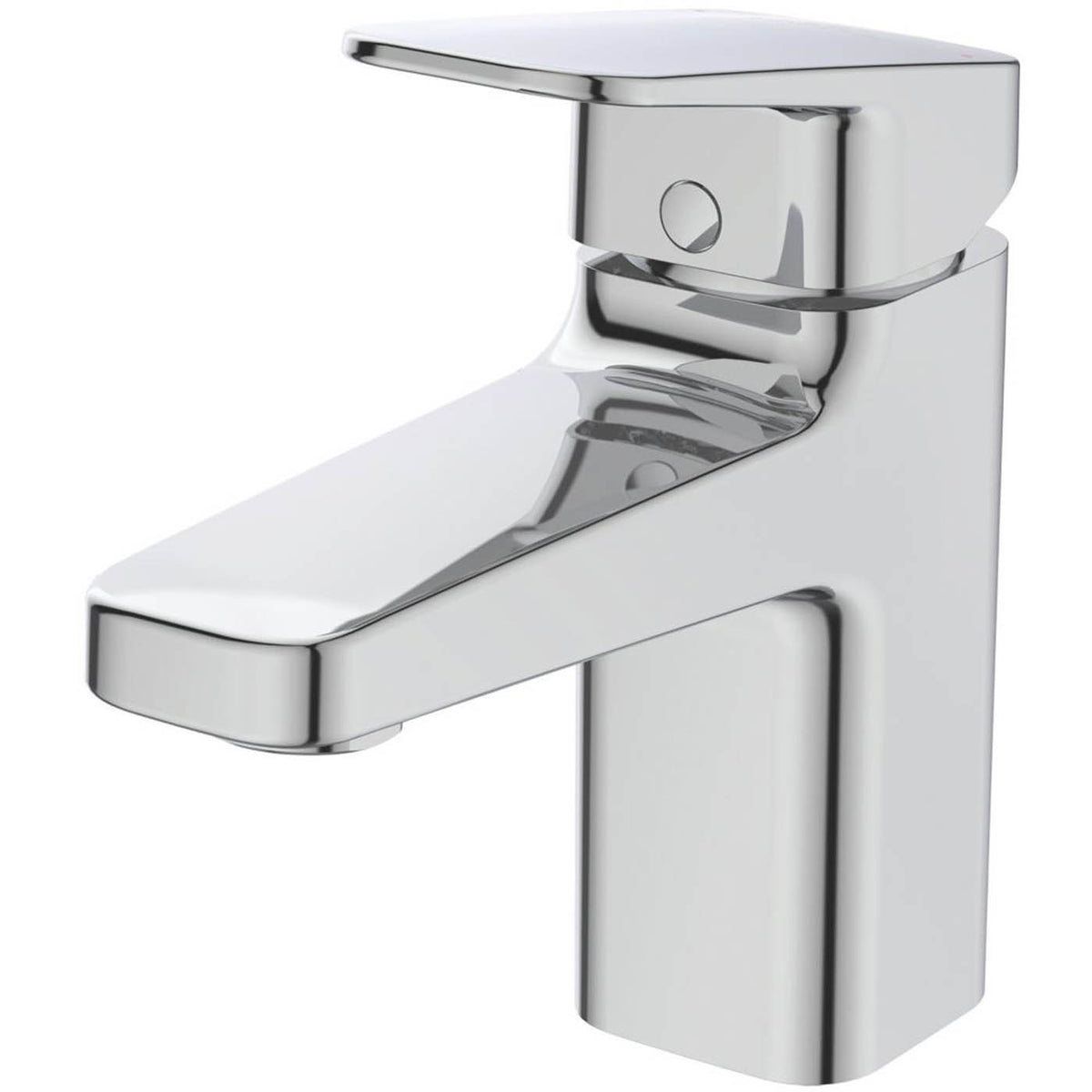Bathroom Basin Tap Mono Mixer Chrome Single Lever Clicker Waste Modern Faucet - Image 1