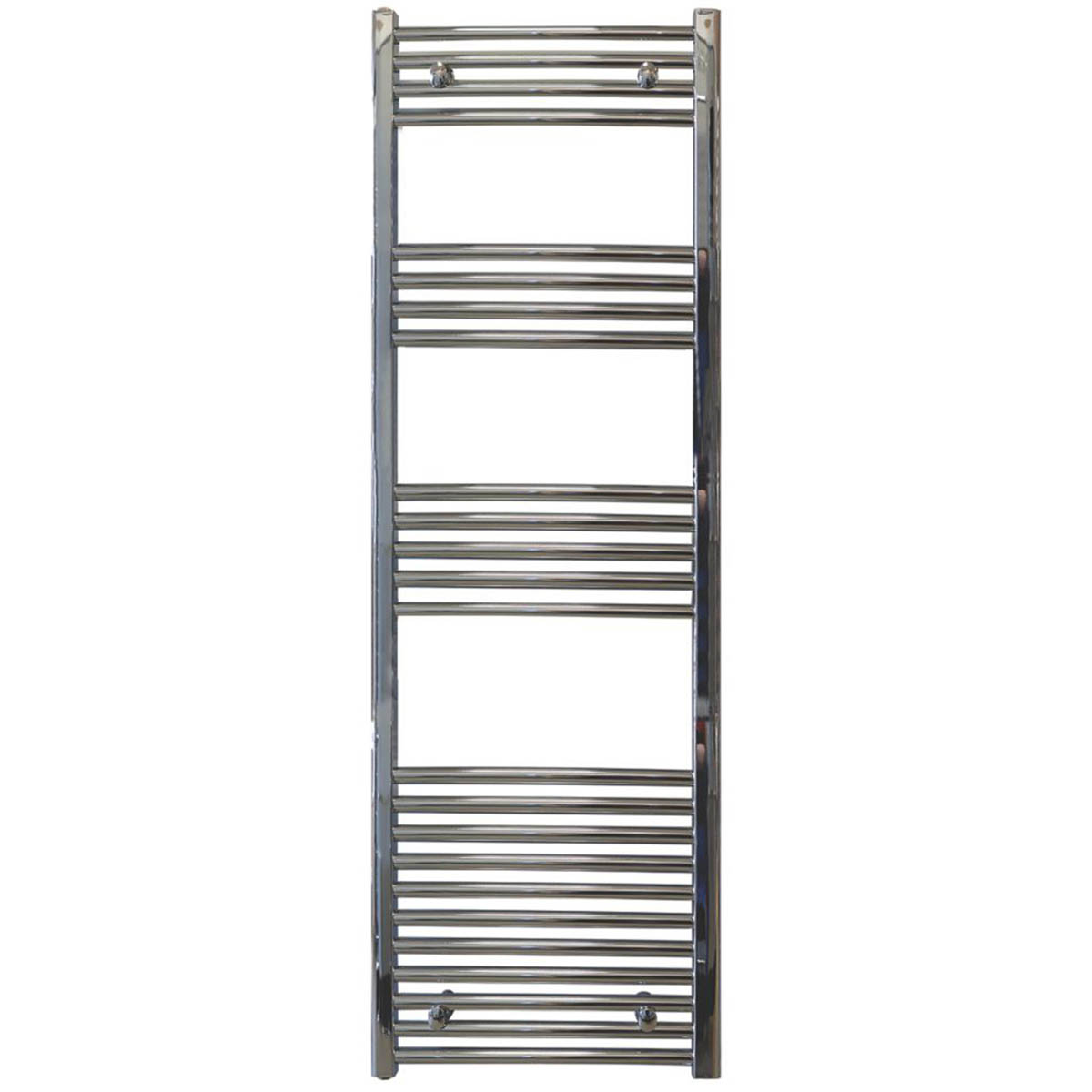 Towelrads Towel Rail Radiator Chrome Flat Tubular Warmer 1400 x 400mm 1122BTU - Image 1