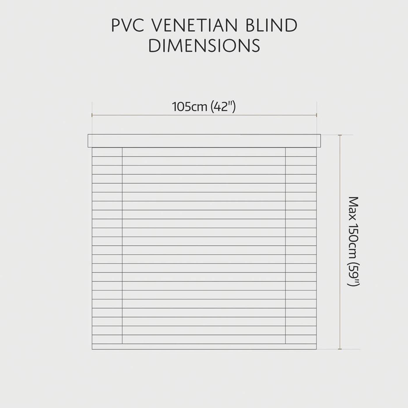 Renaissance Venetian Blind Black 105cm x 150cm Drop - Image 3