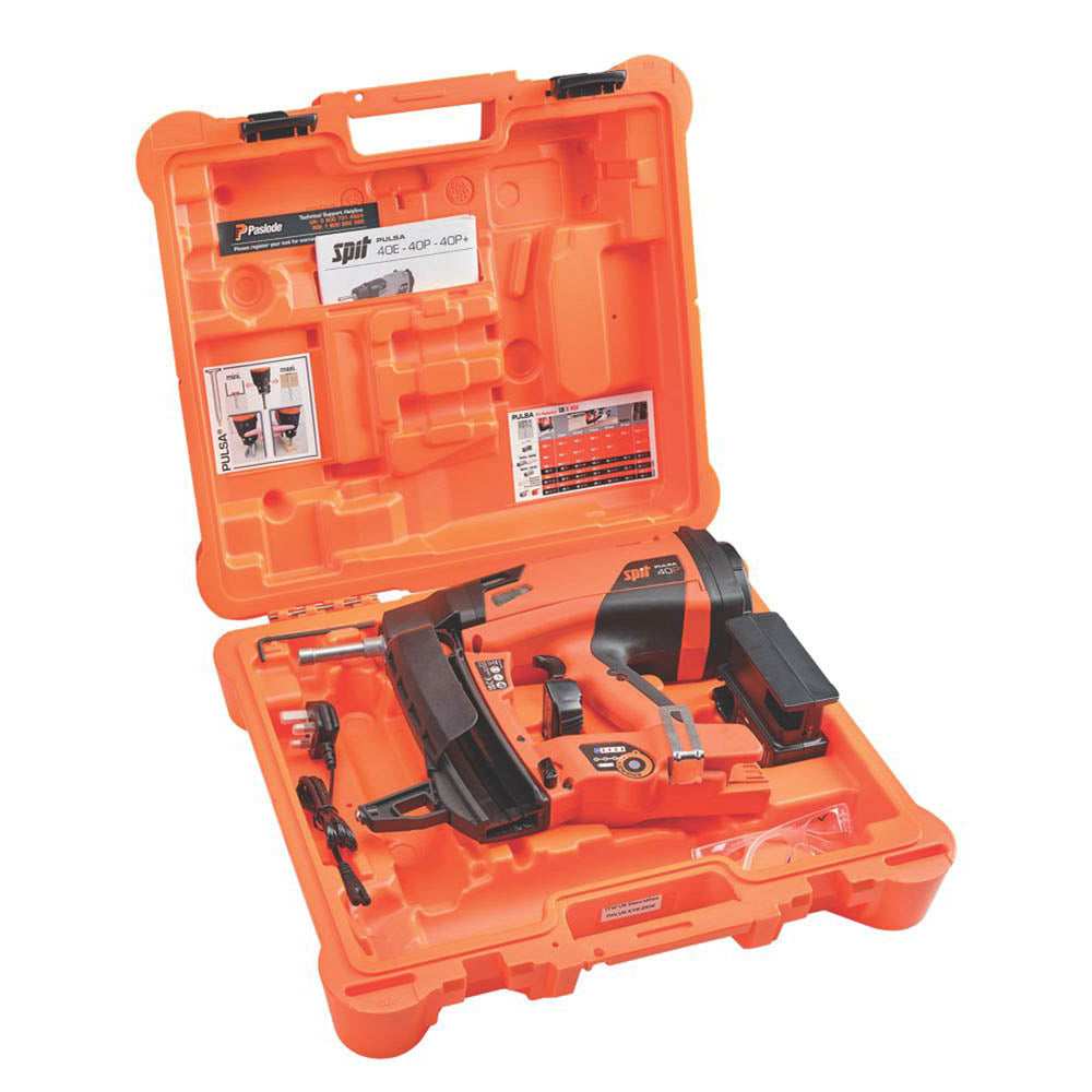 Spit Gas Nail Gun Cordless 3.7V 2.5Ah Li-Ion Pulsa40P+ Straight Brushless 40mm - Image 6