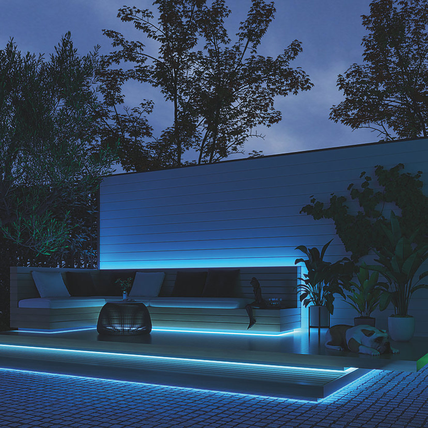 Outdoor LED Strip Light Smart RGBW Garden Colour Changing Dimmable 5M - Image 7