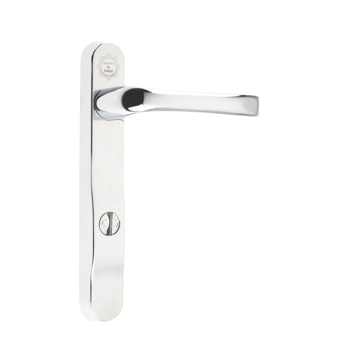 Mila Door Handle Pair Type A Enhanced Security Polished Chrome Contemporary - Image 2