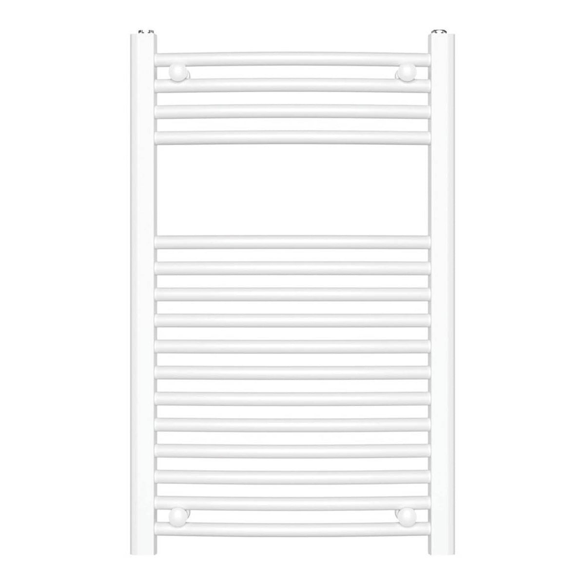 Flomasta Towel Rail Radiator White Curved Bathroom Warmer Ladder (H)80x(W)50cm - Image 2