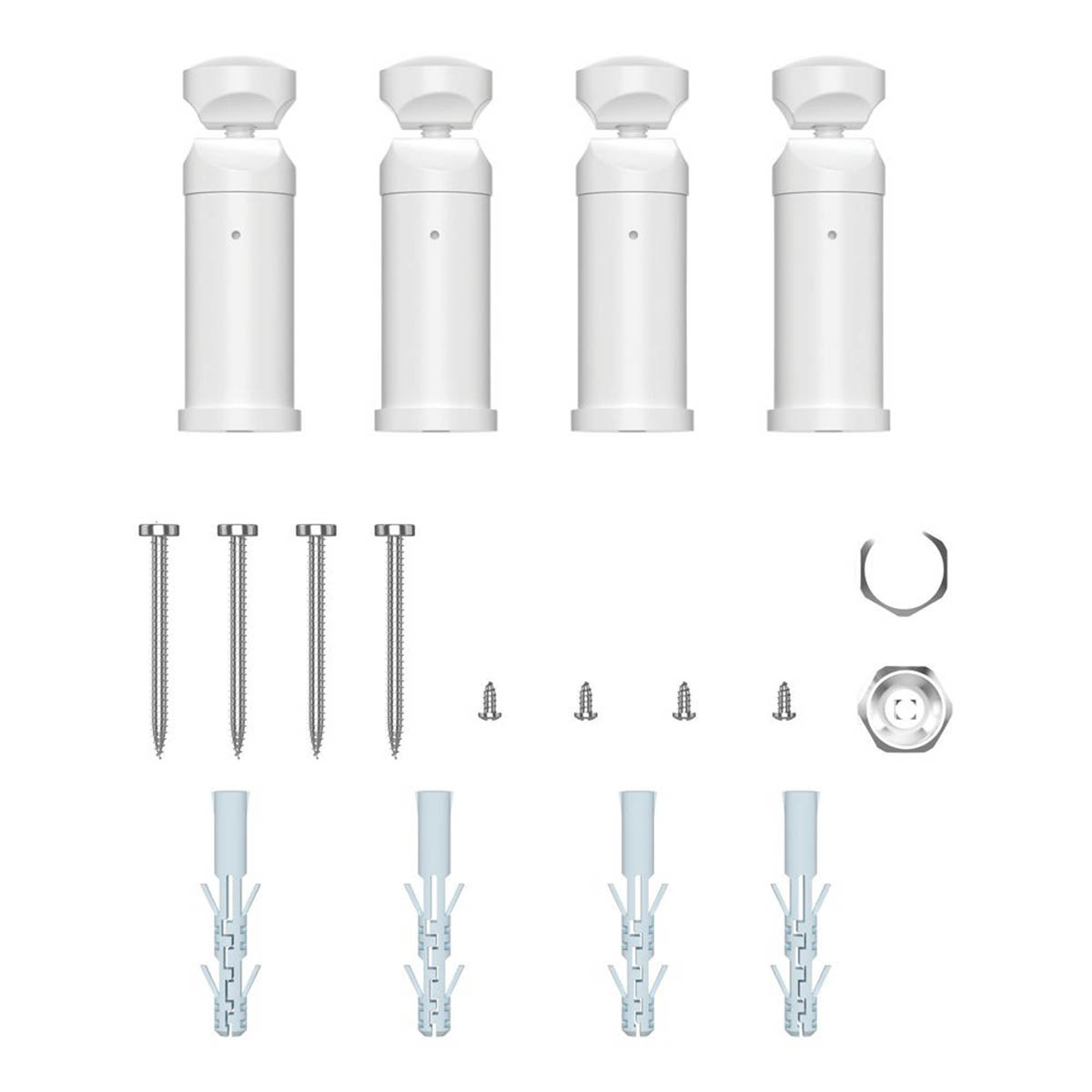 Flomasta Towel Rail Radiator White Curved Warmer Gloss 1200mm x 450mm 1672BTU - Image 6