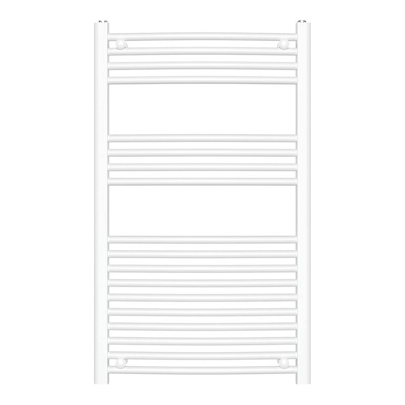 Flomasta Towel Rail Radiator White Curved Bathroom Warmer Ladder (H)100x(W)60cm - Image 2