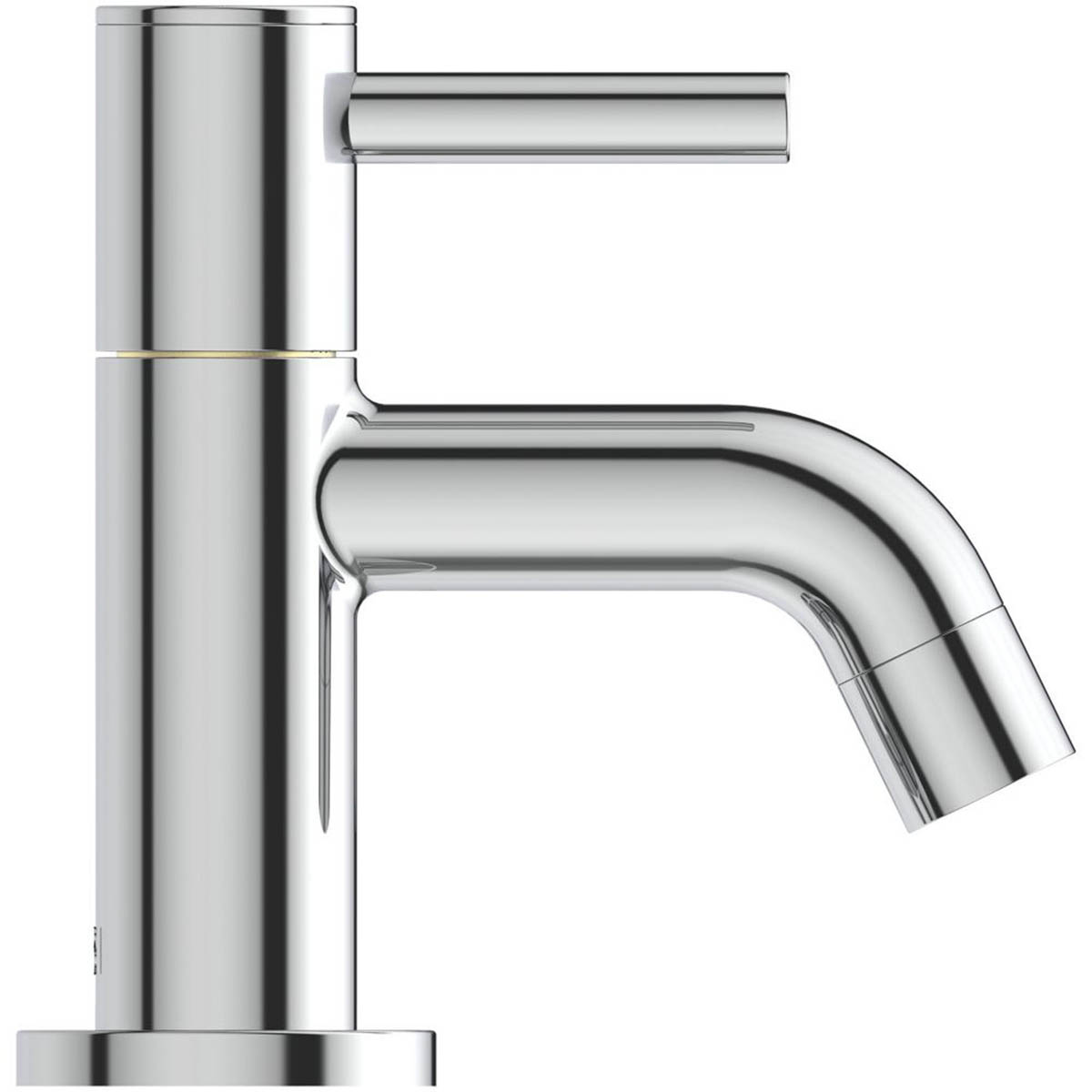 Bathroom Basin Pillar Tap Chrome 116mm Single Lever Ceramic Disc Hot Cold Pair - Image 2