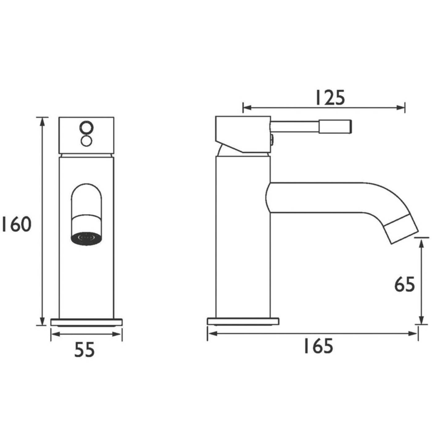 Bristan Bathroom Basin Tap Mono Mixer Chrome Single Lever Clicker Waste Faucet - Image 5