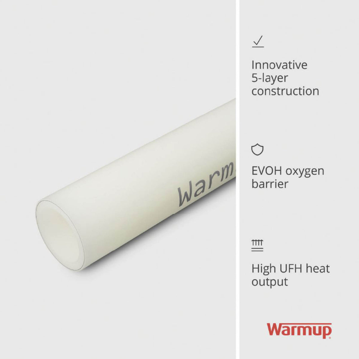 Warmup Compression/Press-Fit/Push-Fit PE-RT Pipe 16mm x 80m - Image 3