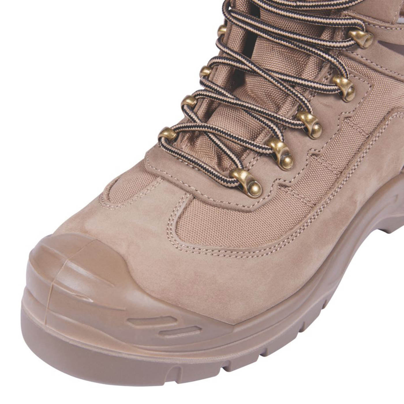 Apache Safety Boots Mens Standard Fit Brown Leather Work Shoes Steel Toe Size 12 - Image 6