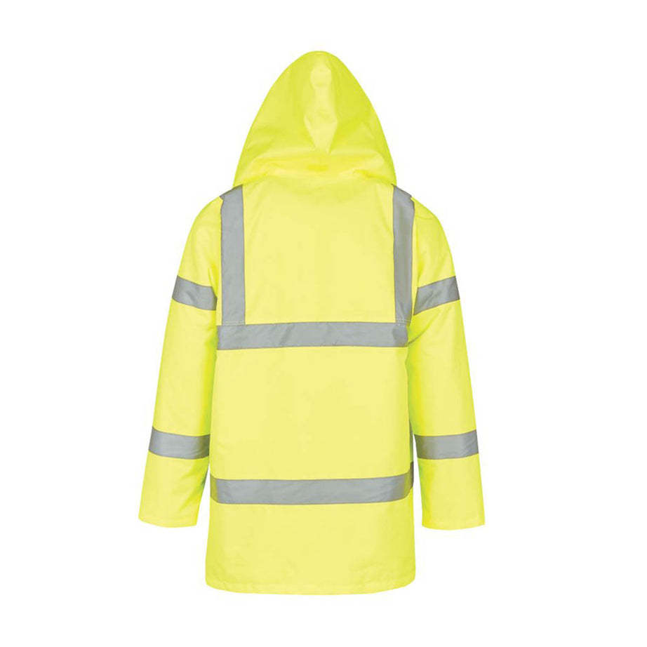 Site Hi-Vis Traffic Jacket Yellow Shackley Zipped Reflective XX Large 60" Chest - Image 2