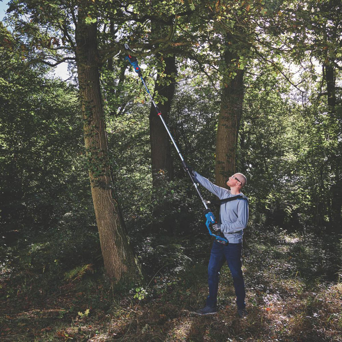 Erbauer Pole Saw ERI1020PLS Cordless 20cm Long Reach 18V 1x3.0/6.0Ah Li-Ion EXT - Image 5