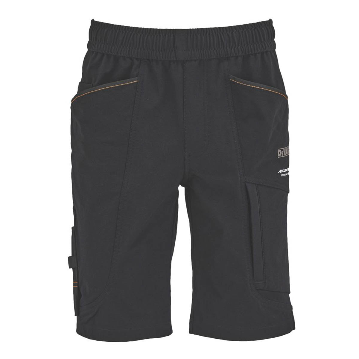 DeWalt Mens Work Shorts McLaren F1 Team Lightweight Jogger Black 34-42" W - Image 2