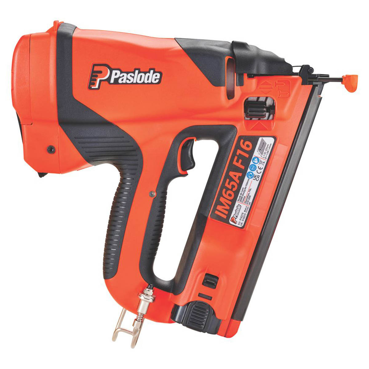 Paslode Gas Nail Gun Cordless 7.4V 2.1Ah IM65AF16 Second Fix 63mm Brad Nailer - Image 2