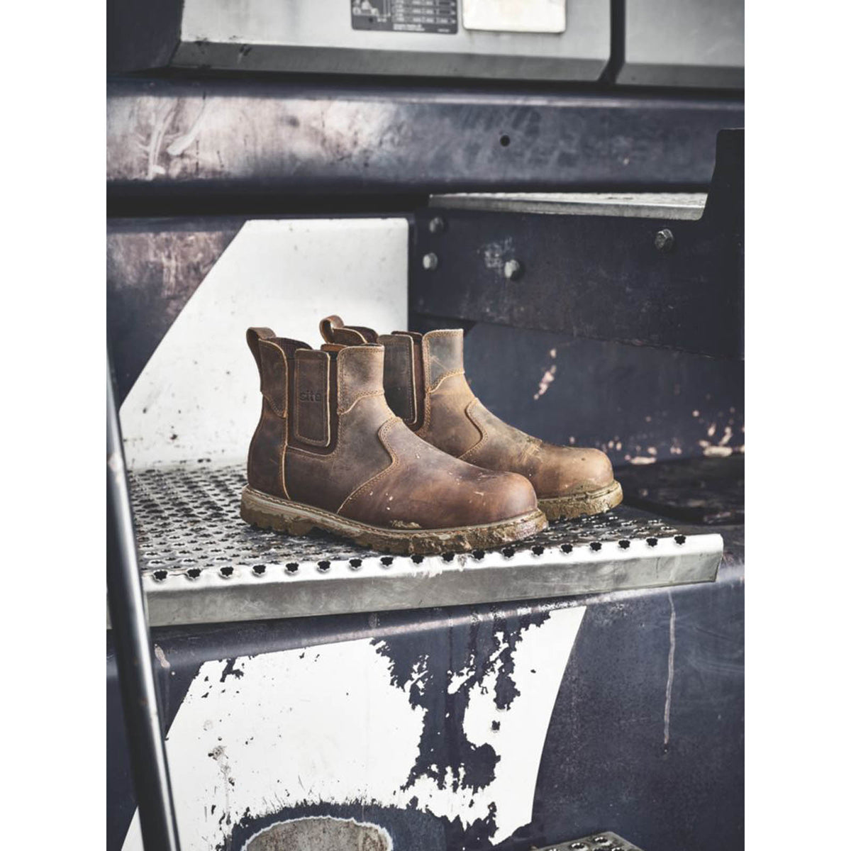 Site Safety Dealer Boots Mens Wide Fit Brown Work Shoes Steel Toe Size 15 - Image 6