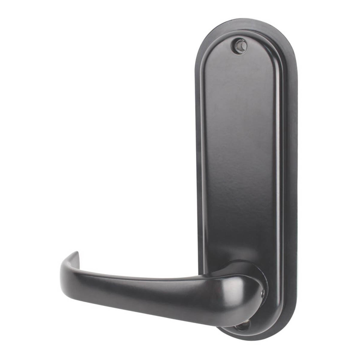 Smith & Locke Push-Button Lock Handle 60mm Black Internal Keyless Rustproof - Image 2