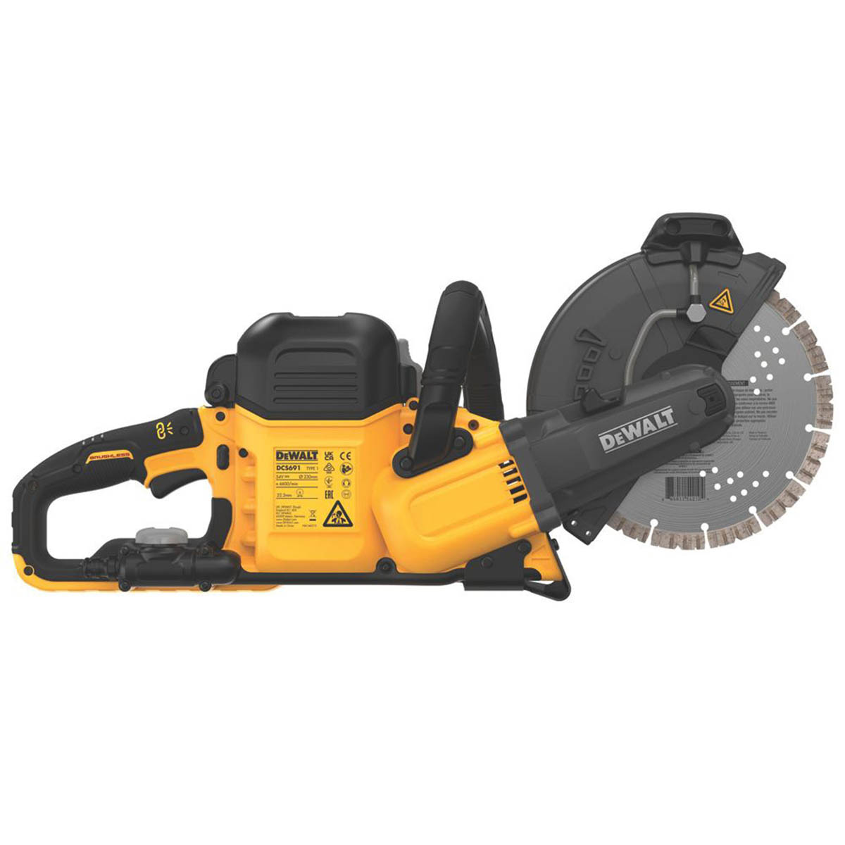 DeWalt Cut Off Saw Cordless 54V 2x9.0Ah Li-Ion DCS691X2-GB 230mm Brushless - Image 4