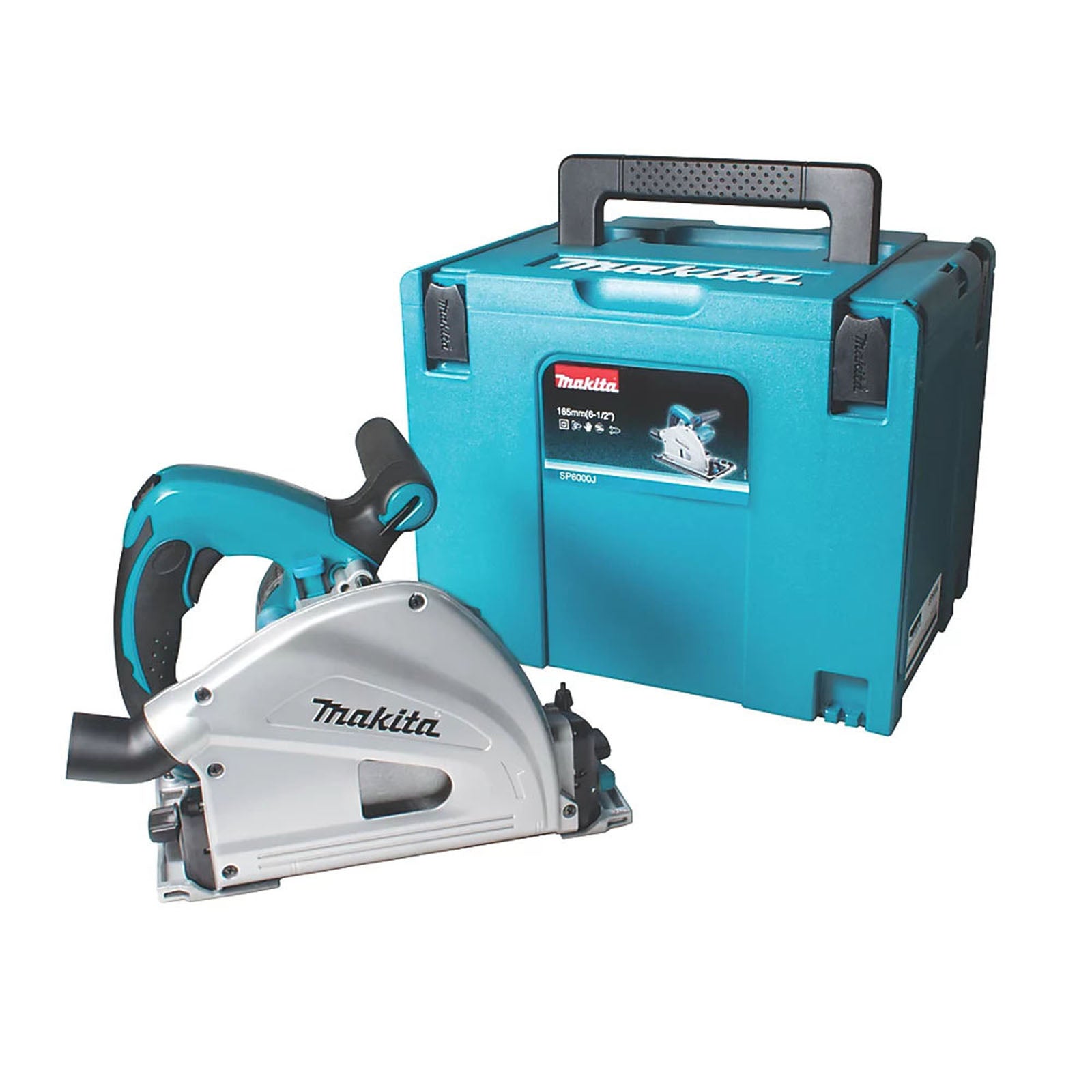 Makita Plunge Cut Saw Electric SP6000J/2 Variable Speed 165mm Compact 2000W - Image 1