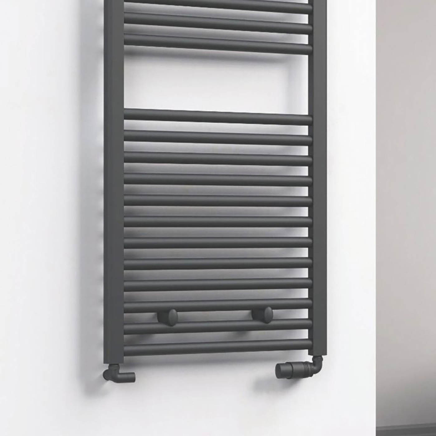 Reina Thermostatic Radiator Valve & Lockshield Modal TRV 15mmx15mm Anthracite - Image 2