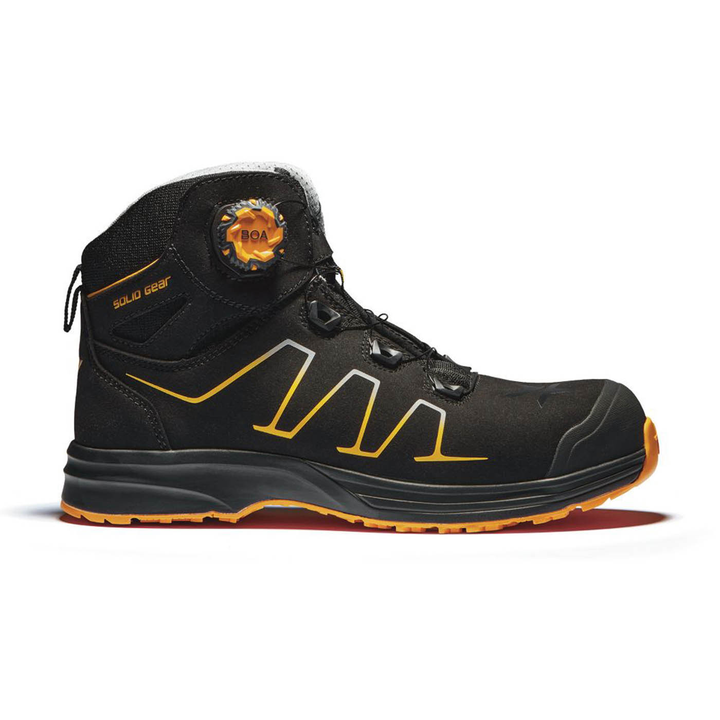 Solid Gear Mens Safety Boots Reckon Black Water-Resistant Composite Toe Size 10 - Image 1