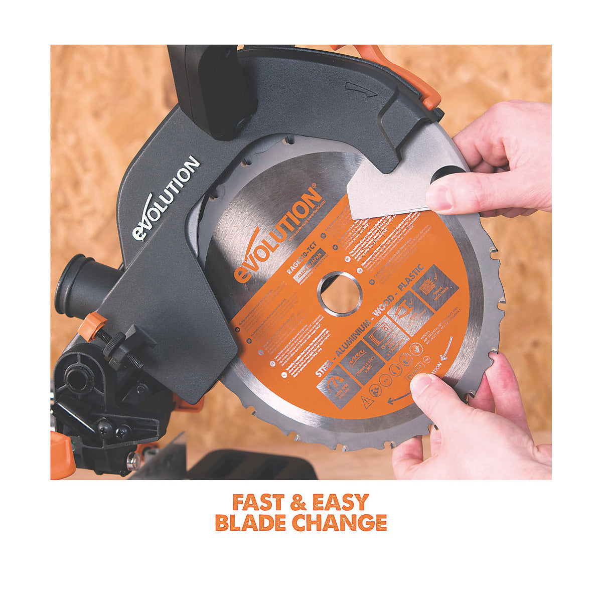 Evolution Mitre Saw Electric R210SMS Single Bevel 210mm Sliding 1500W 110V - Image 5