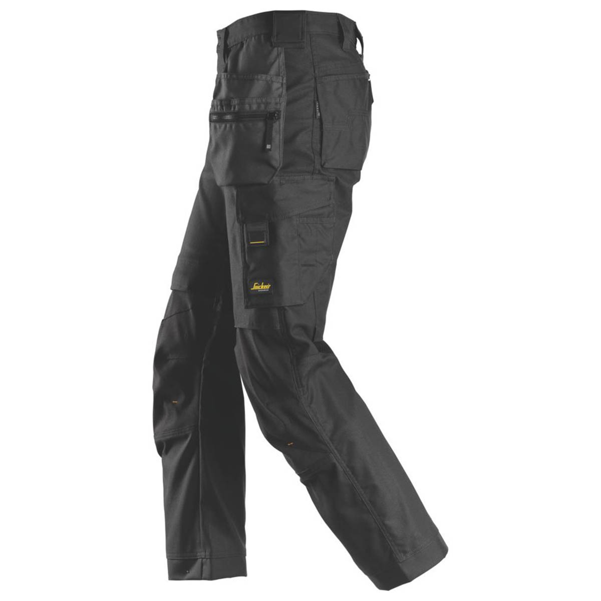 Snickers Work Trousers Mens Regular Fit Black Stretch Multi Pockets 41"W 32"L - Image 3