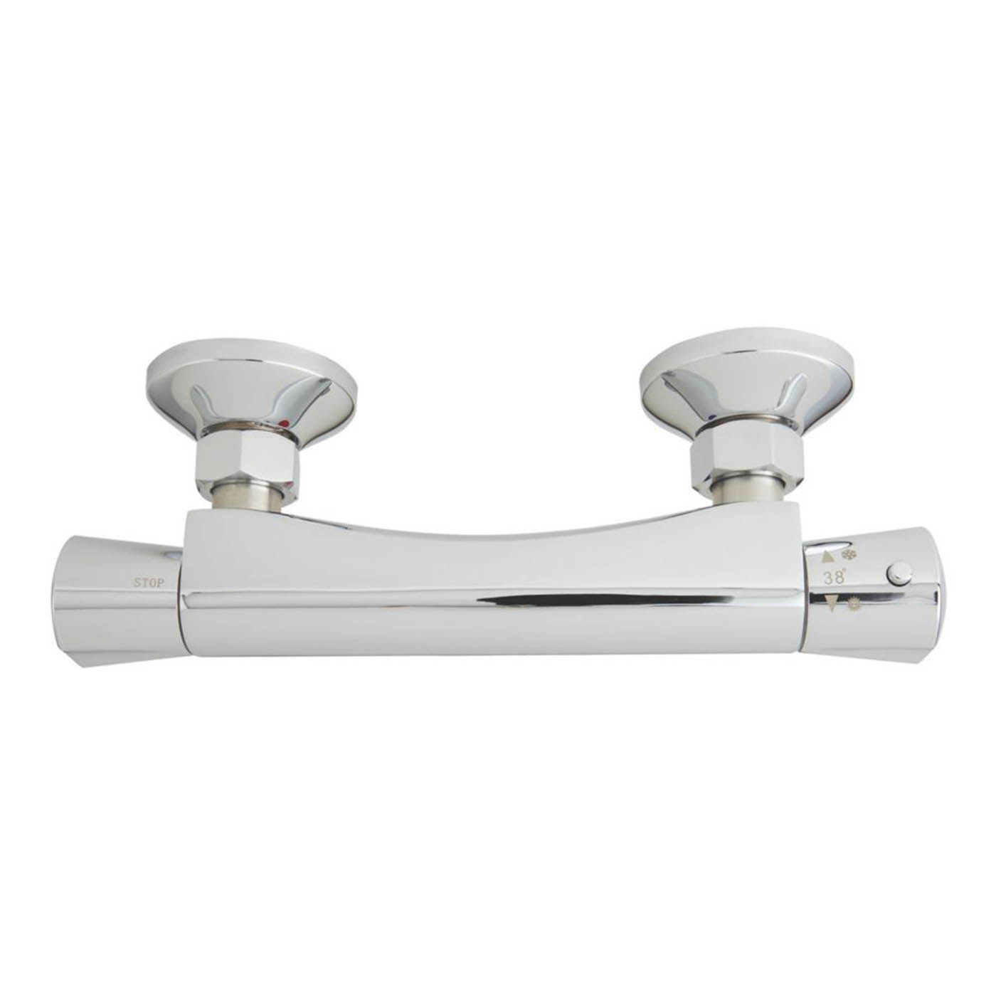 Highlife Bathrooms Shower Valve Bar Thermostatic Slim Single Outlet Chrome - Image 2