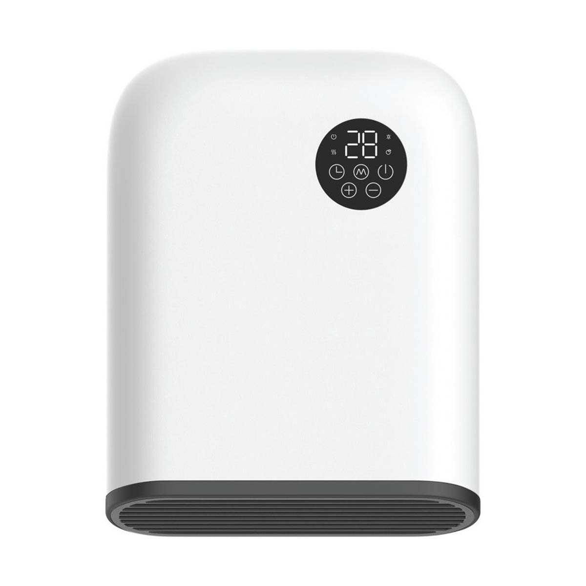 TCP 2000W Electric Wall-Mounted Vertical Fan Heater White - Image 1