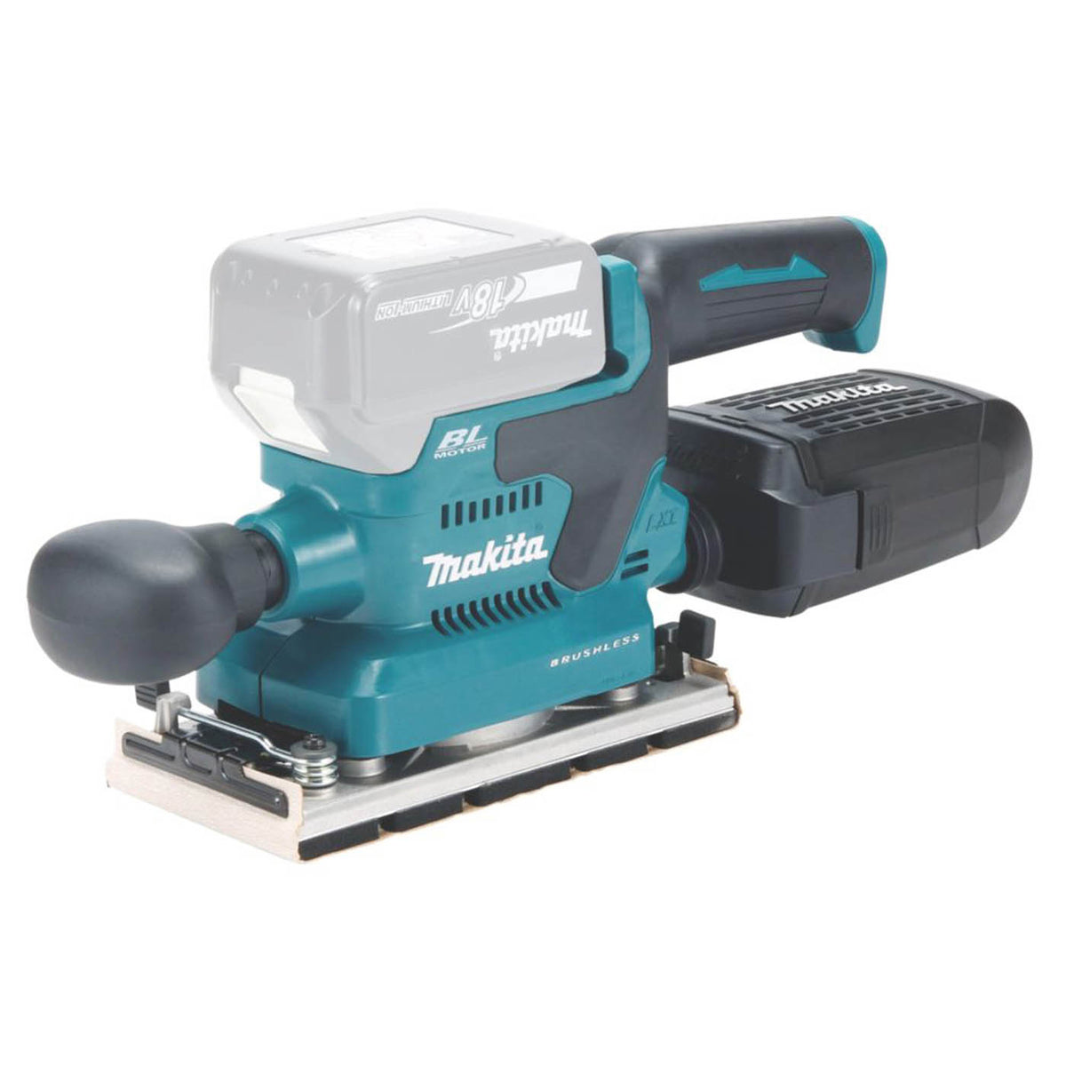 Makita Detail Sander DBO382 Cordless Compact 3-Speed 18V Li-Ion LXT Body Only - Image 6