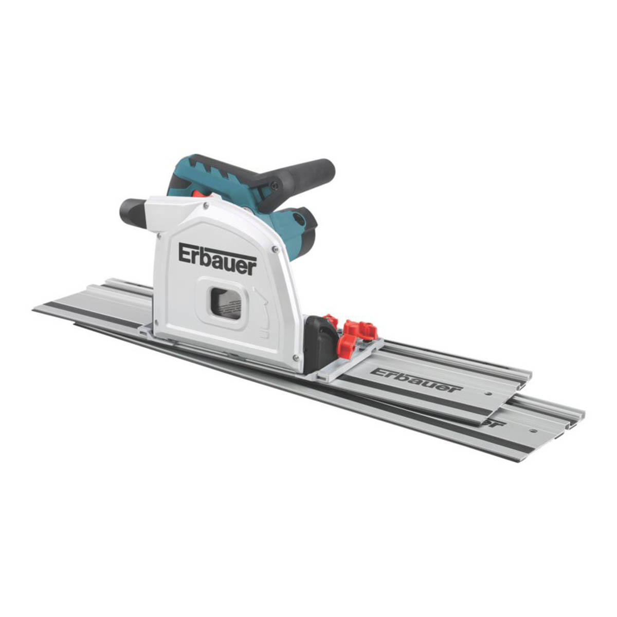 Erbauer Plunge Saw Electric 185mm ERB1066PLG 2 x 700 mm Guide Rails 240V - Image 1
