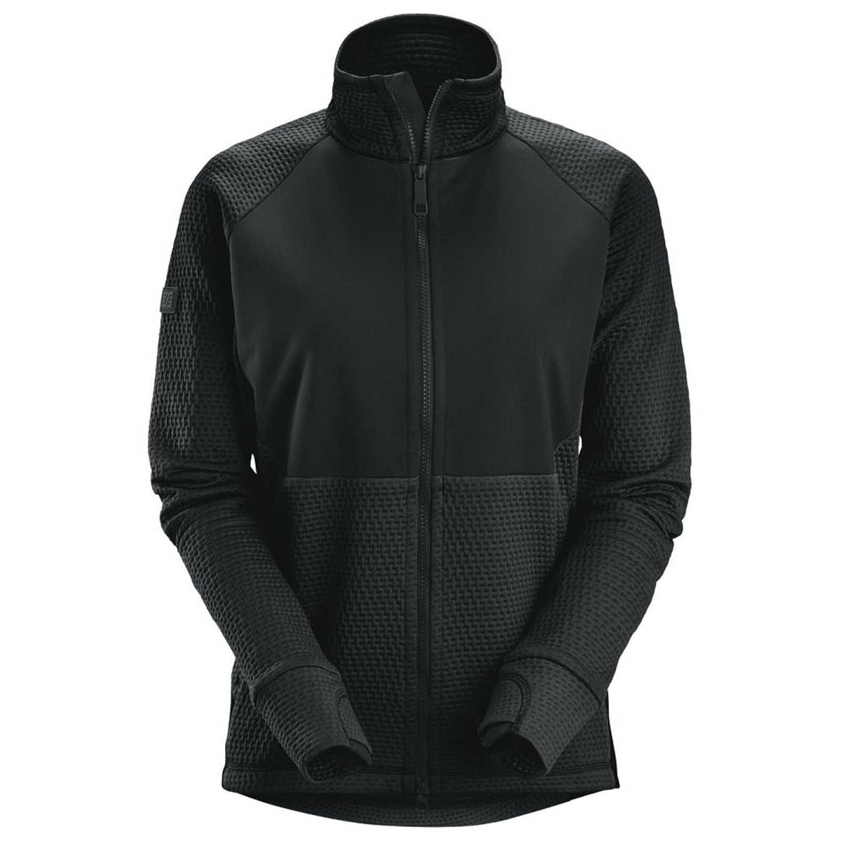 Snickers Midlayer Jacket Womens Black Full Zip Work Fleece UK16-18 8407 - Image 1