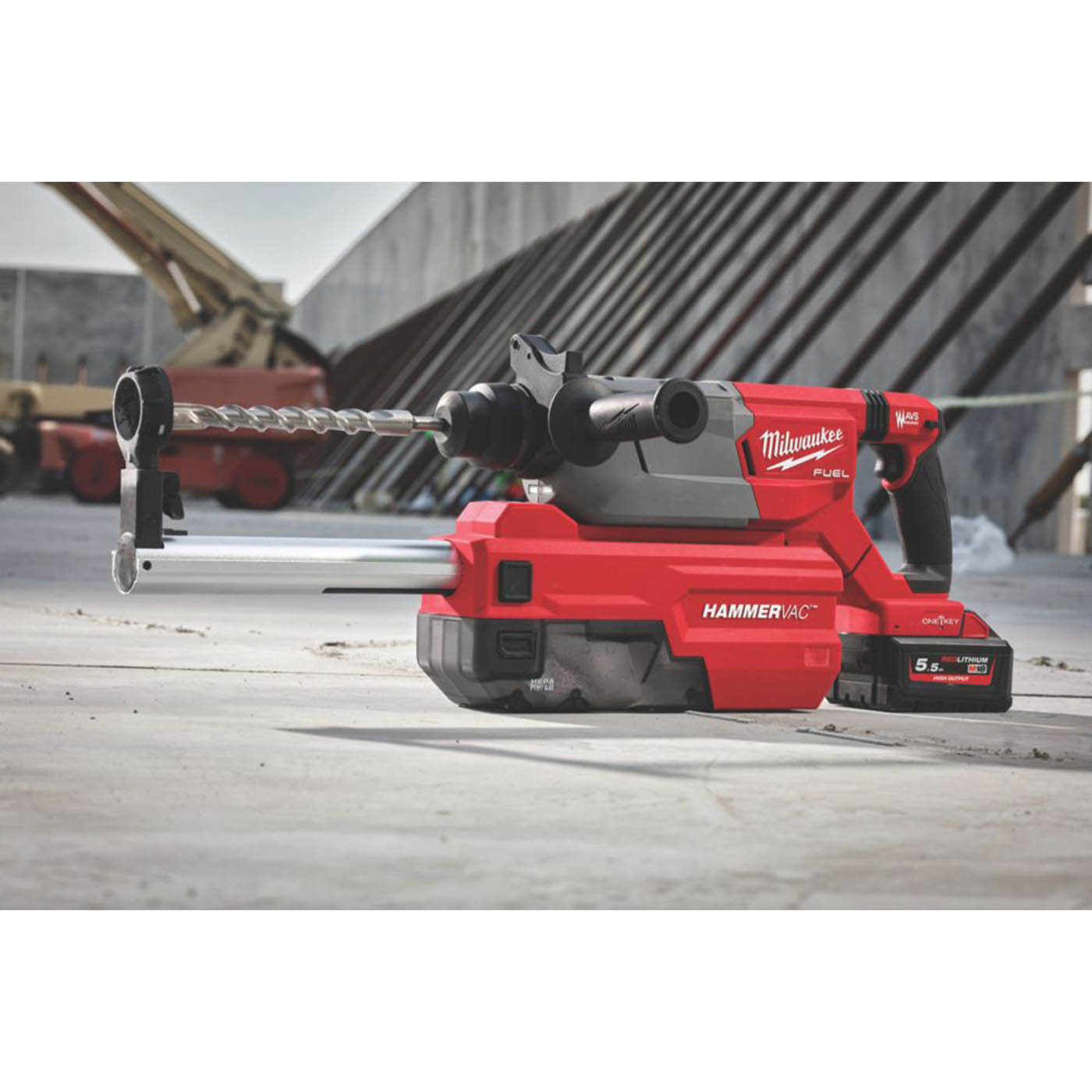 Milwaukee M18 FDDEL32-0 18V Li-Ion RedLithium Brushless Cordless SDS Dust Extractor - Bare - Image 4