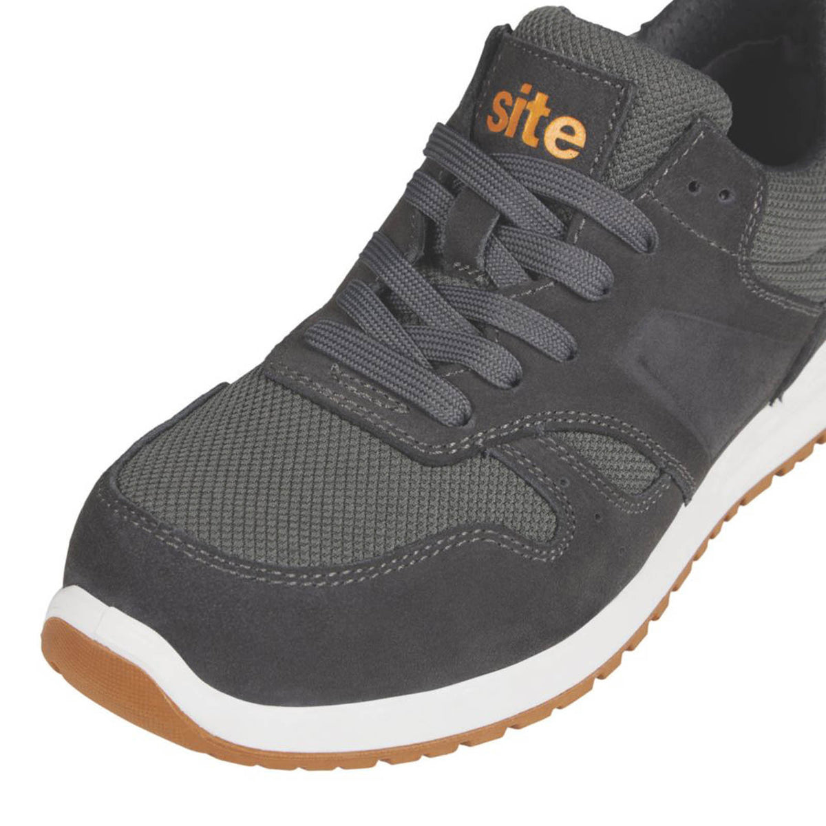 Site Safety Trainers Mens Wide Fit Grey Work Boots Composite Toe Shoes Size 12 - Image 3
