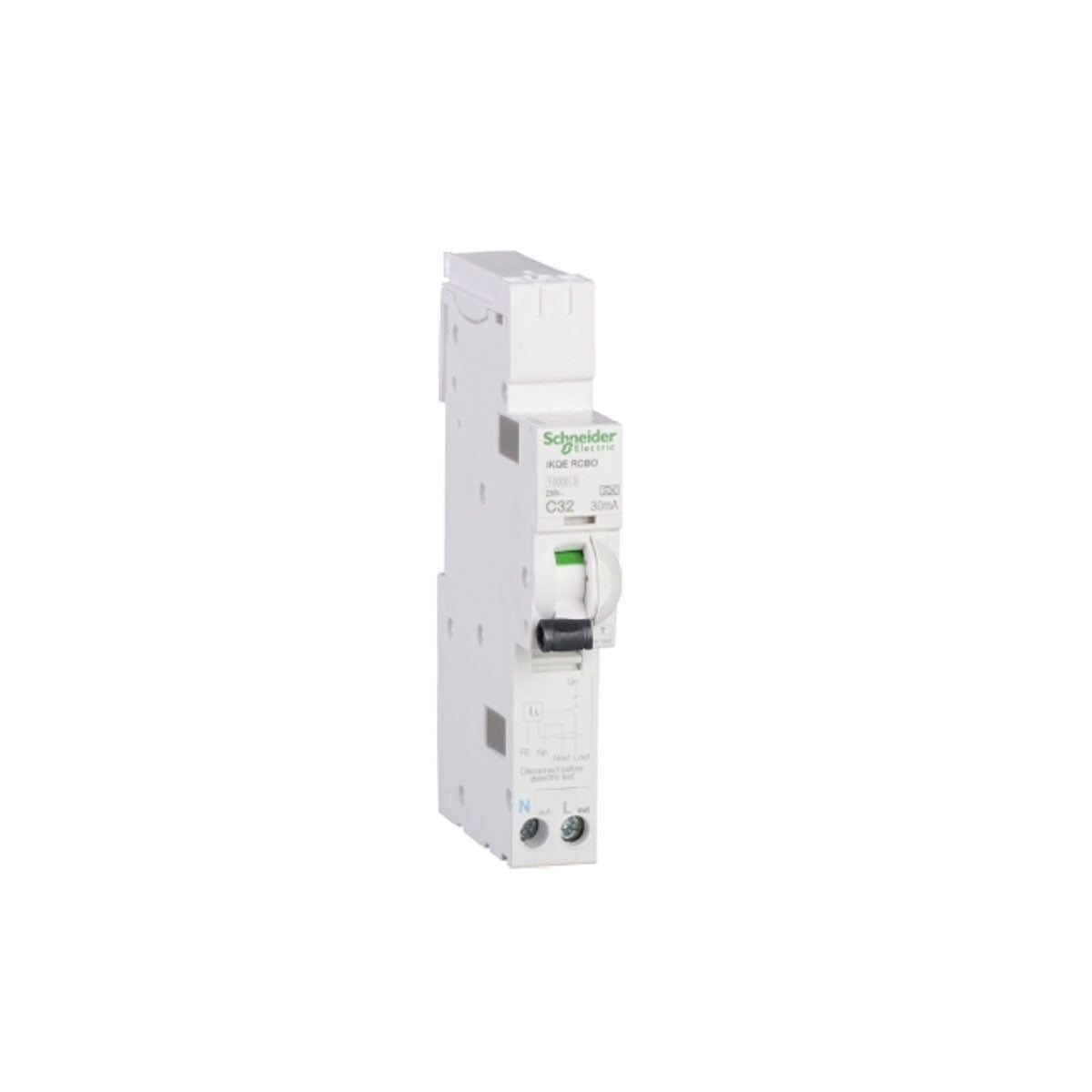 Schneider Electric iKQ 32A 30mA SP & N Type C RCBOs - Image 1