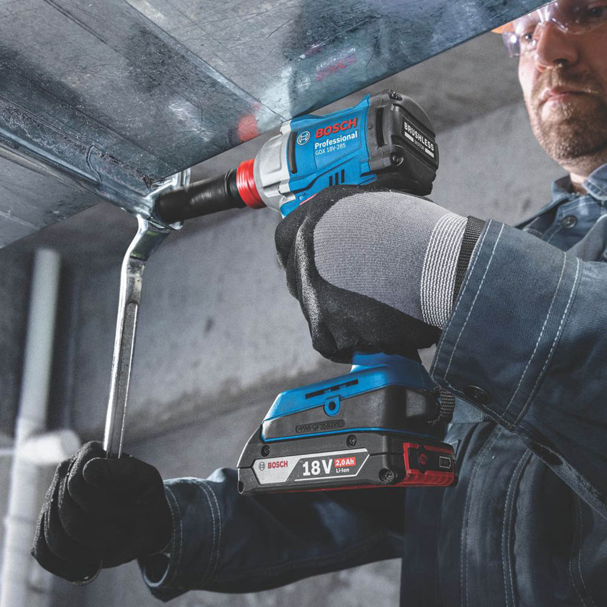 Bosch Impact Driver/Wrench Cordless 18V Li-Ion GDX18V-285 Brushless Body Only - Image 3