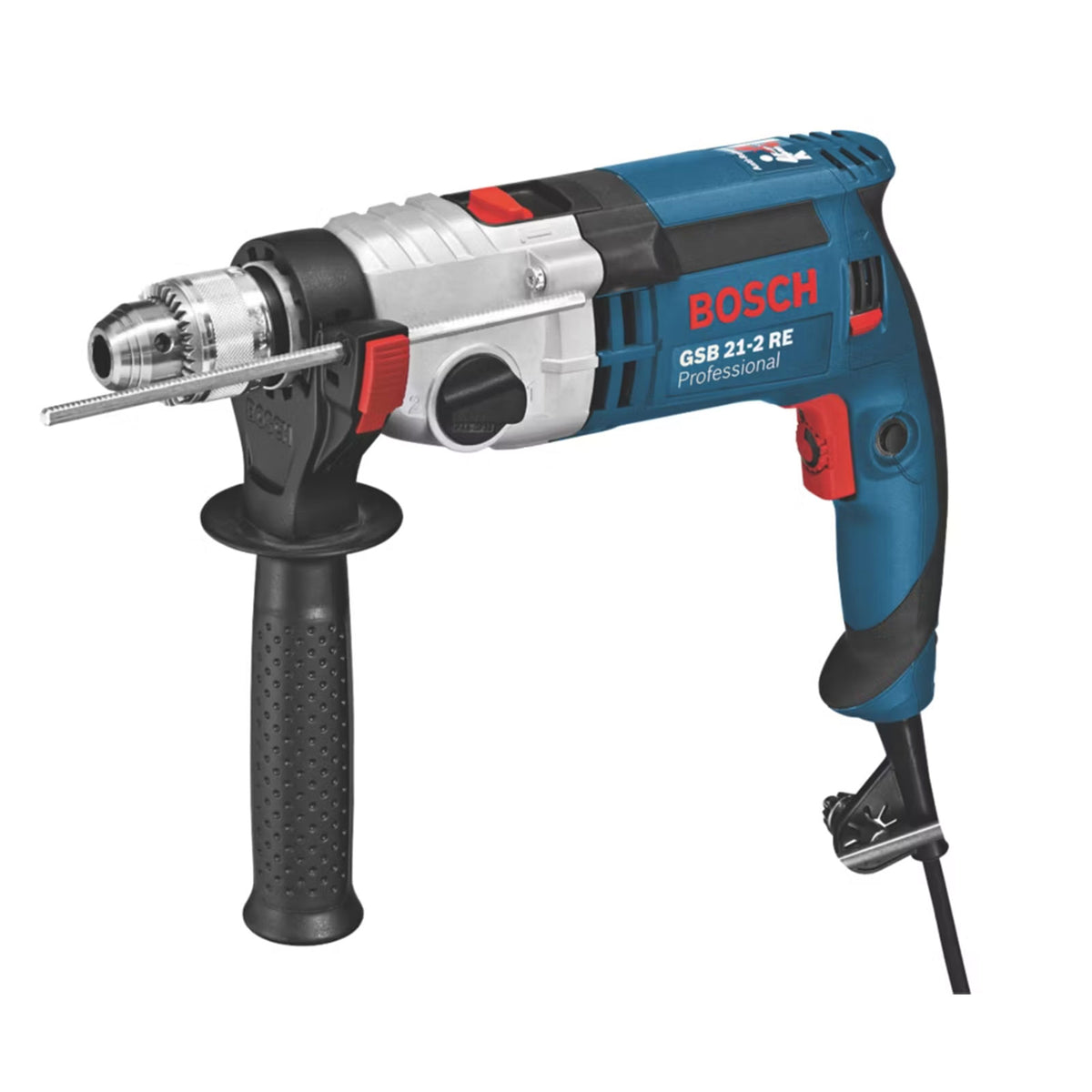 Bosch Impact Drill GSB21-2 Electric Powerful Soft Grip Heavy Duty Durable 1100W - Image 1