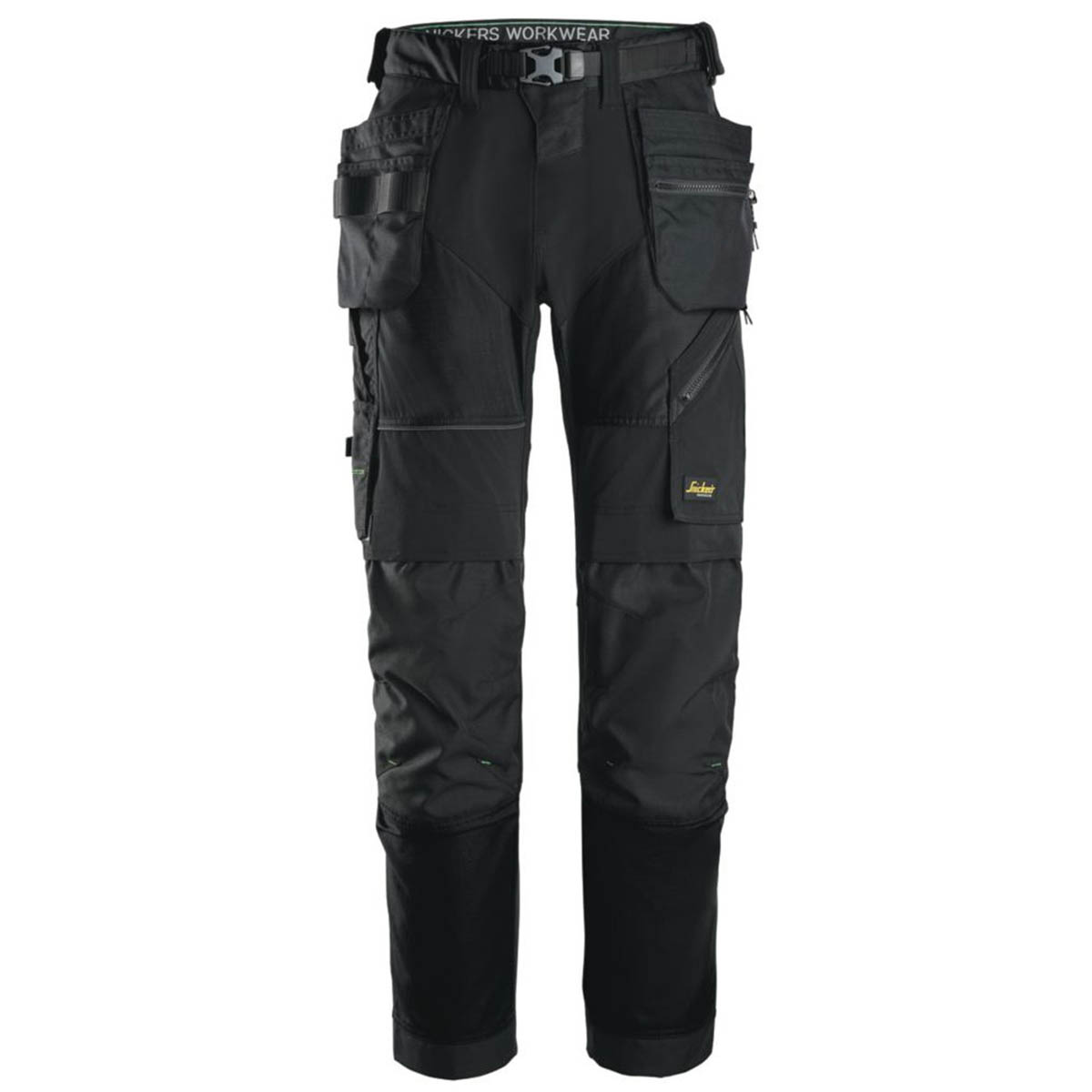 Snickers Work Trousers Mens Regular Fit Black Stretch Multi Pockets 31W 32L - Image 1