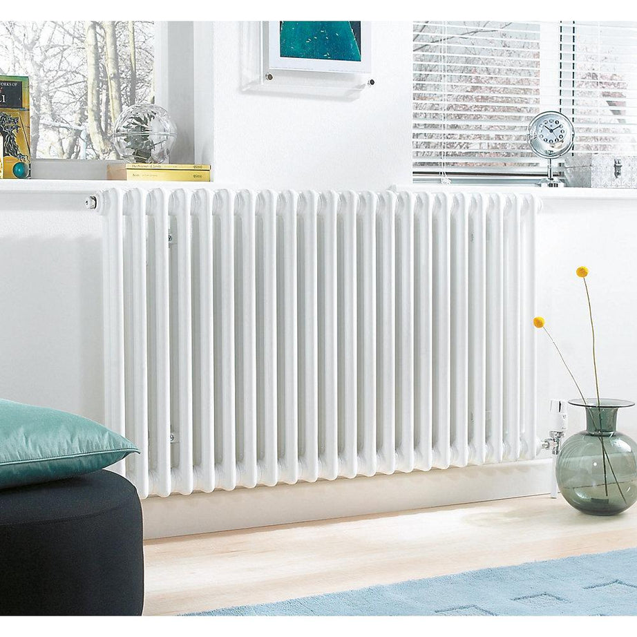 Acova 2 Column Radiator White Horizontal Steel Traditional (H)60x(W)81.2cm - Image 2